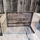Old firewall 3 shutters in black metal