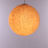 Vintage Cream Sugar Ball Hanging Lamp 1960s