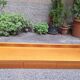 Wall-Mounted Console Shelf in National Walnut with Drawers Under the Top, 1980s