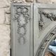 Important Antique Boiserie 176.5cm/158cm 19th Century Fireplace Mirror with Pitted Glass