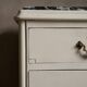 Commode vintage courbée avec plateau en marbre - Rénovée