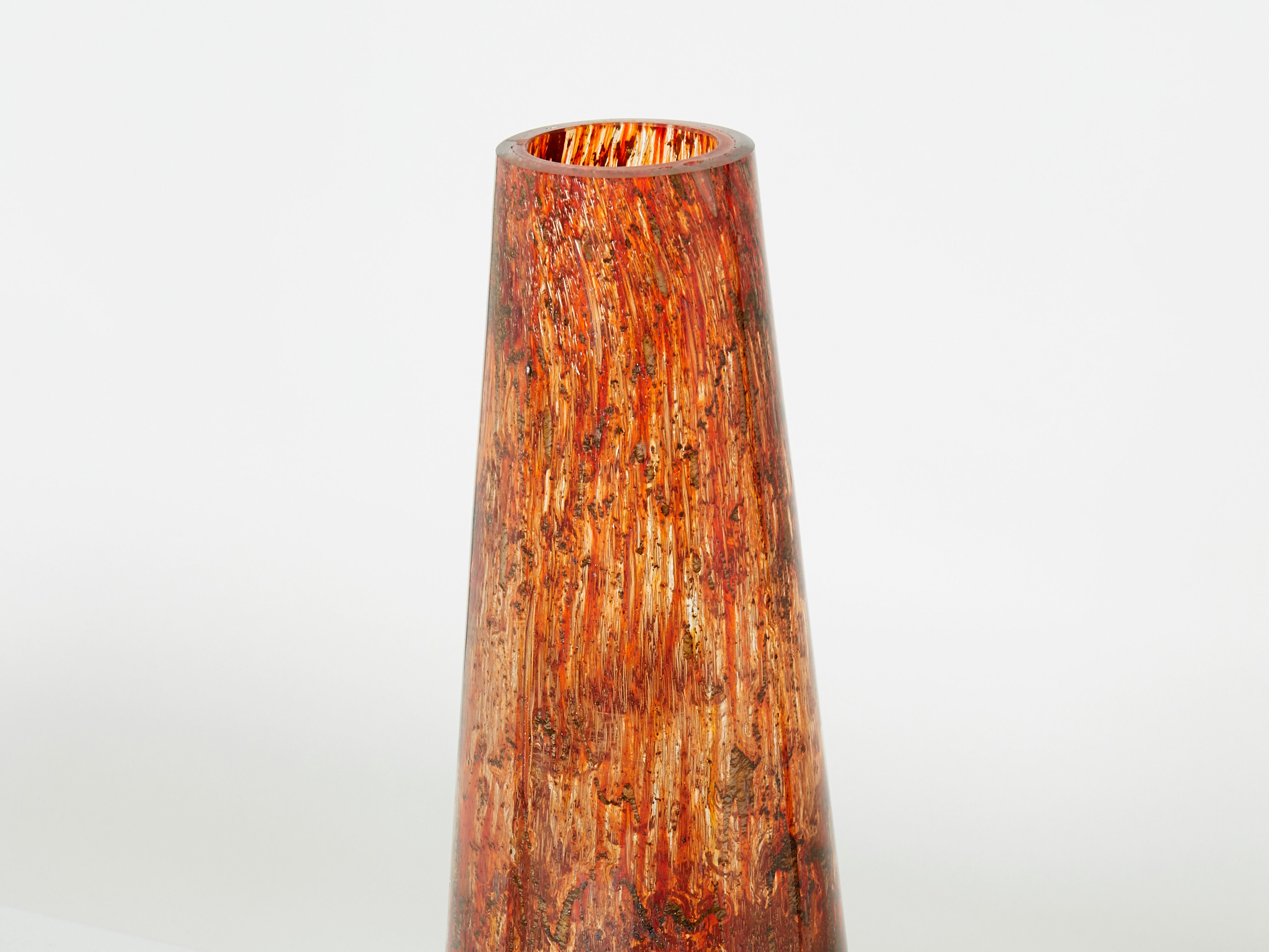 Glass vase of murano around 1970