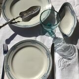 6 Flat Plates Iron Earth Carina U&C Sarreguemines (4lots)