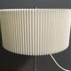 1960s table lamp with a white plissee shade, adjustable in height MCM