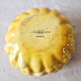 Sarreguemines majolica pumpkin jam pot 1930