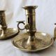 Duo candlesticks in brass