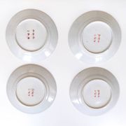 Set of 4 antique Arita porcelain plates