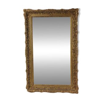 Large Gold Baroque Style Mirror Gilded Frame Acanthus Flowers 110cm