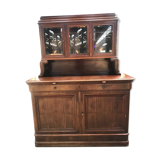Buffet deux corps anglais en acajou