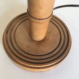 Wooden lamp turned 1950