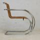 MR20 armchair, tubular chromed steel and rattan, Mies van der Rohe, circa 1960