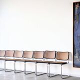 4 or 8 vintage Cesca B32 chairs, Gavina edition, Marcel Breuer, 1960.