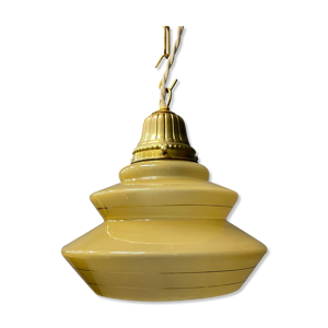 Suspension en verre ocre