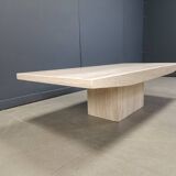 Vintage travertine coffee table, 1970s