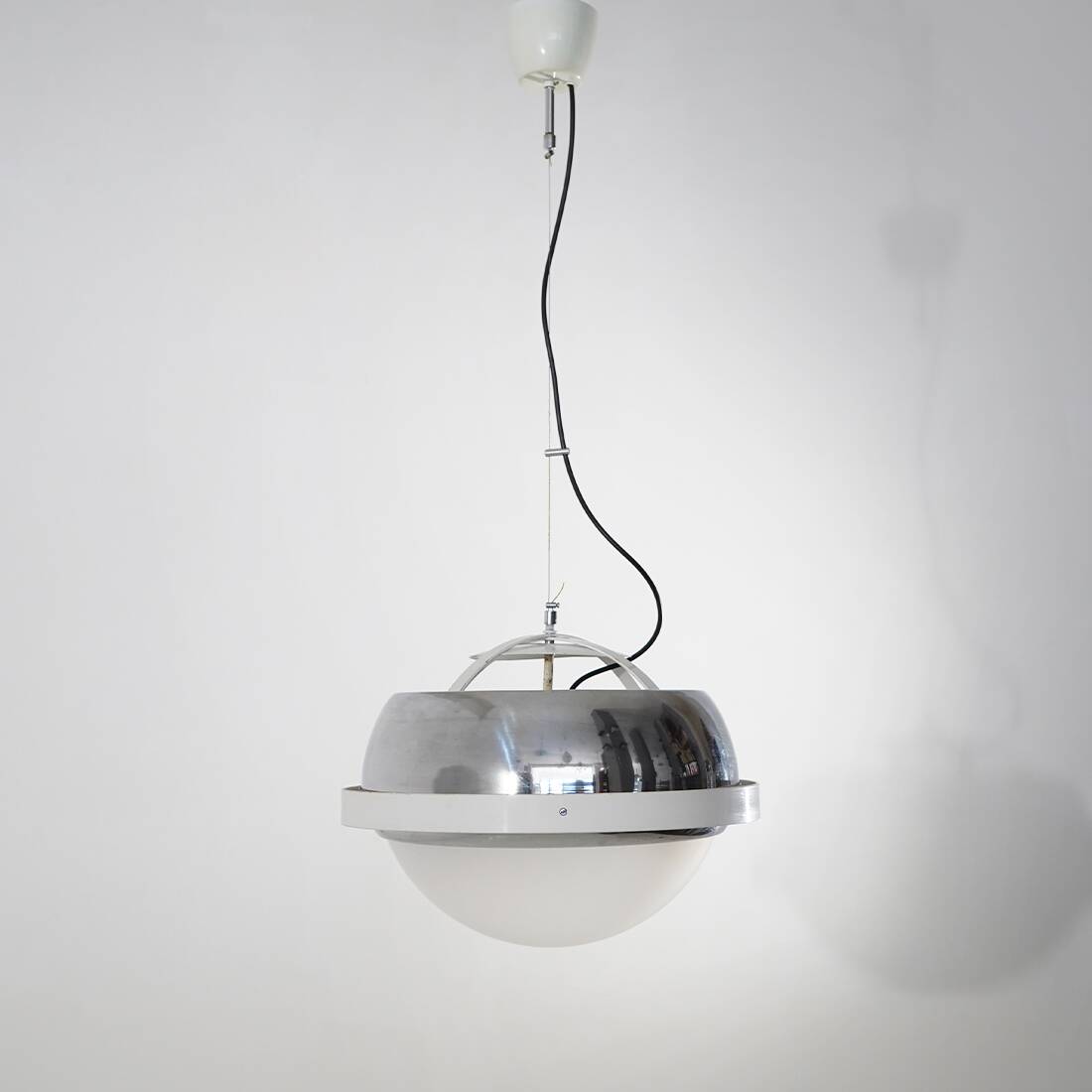Chandelier chromé de l'ère spatiale, années 1970