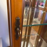 Cherry wood display cabinet