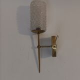 Wall lamp in golden brass Vintage. 1960.