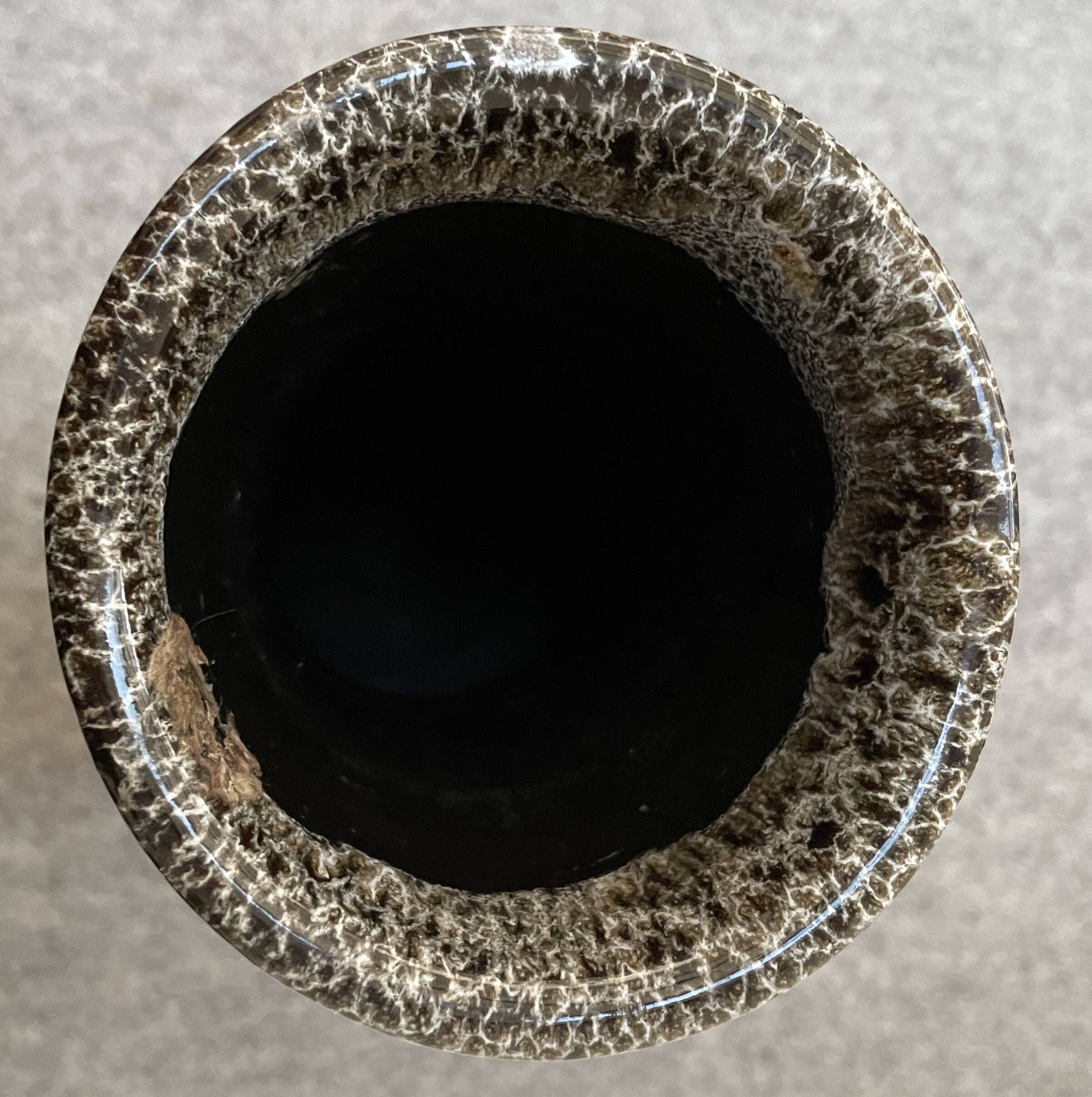 Glazed stoneware vase, 1960s-70s