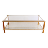 Table basse double plateau années 70