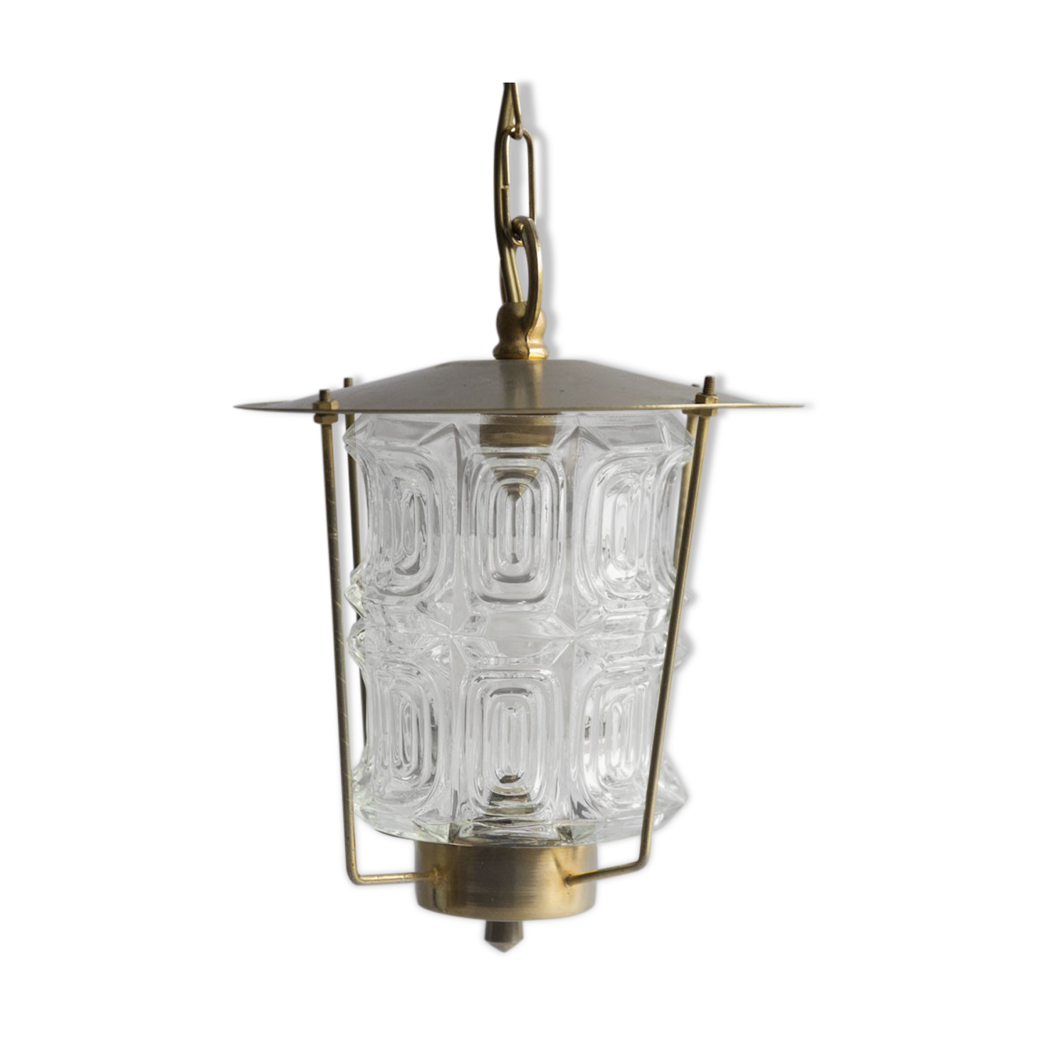 Golden metal lantern