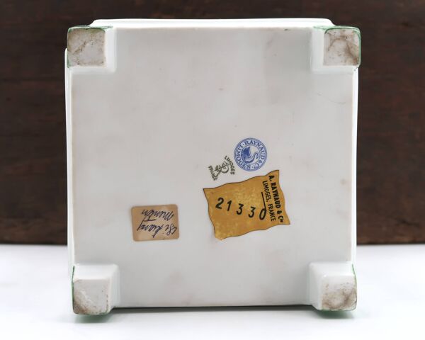 Jardinière carrée en porcelaine de Limoges par Raynaud
