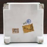 Square Limoges porcelain planter by Raynaud