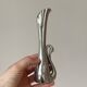 Swan metal single flower vase