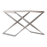 Iconic pk91 folding stool designed by poul kjærholm and manufactured by fritz hansen, denmark 1982.
