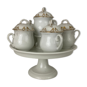 Service à crème en porcelaine