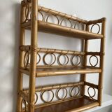 Rattan wall shelf 70s