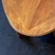 Oval teak coffee table