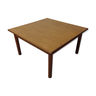 Scandinavian design teak square coffee table