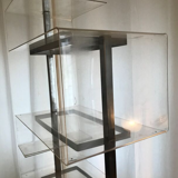 Metal and plexiglass shelf