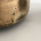 Vintage hammered brass lamp