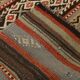 Kilim vintage tons rouges et bruns, motifs ethniques anatoliens, 156x244 Cm