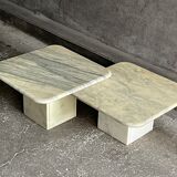 Marble nesting coffee tables, 1960s, France