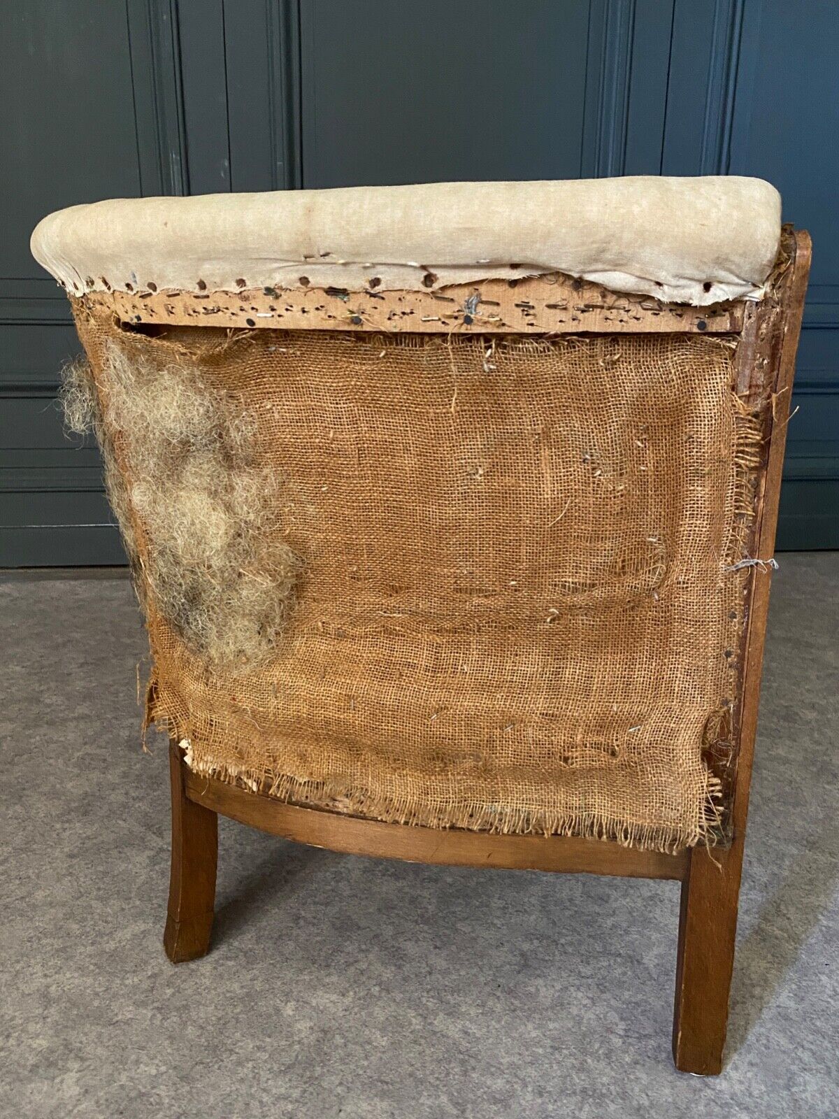 Sofa art deco 1930 geometric wood structure