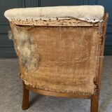 Sofa art deco 1930 geometric wood structure