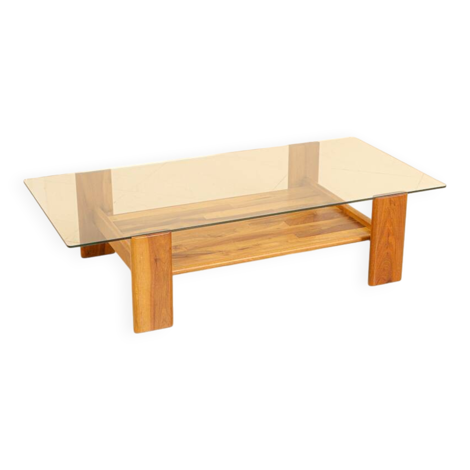 "Sapporo" walnut coffee table by Mario Marenco for Mobil Girgi 70's