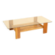 Table basse "Sapporo" en noyer par Mario Marenco pour Mobil Girgi 70's