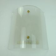 Mid century sconce acrylic and brass 1960s 1970s lucite wall lamp
