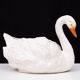 Antique Capodimonte Ceramic Swan jardiniere 1880