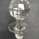 Carafe en verre gravé