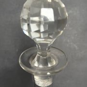 Etched glass carafe