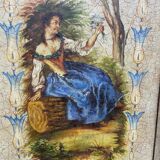 Screen painted in the taste of the 18th century