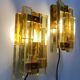 Pair of pressed glass sconces by Svend Aage Holm Sorensen (Denmark 1960)