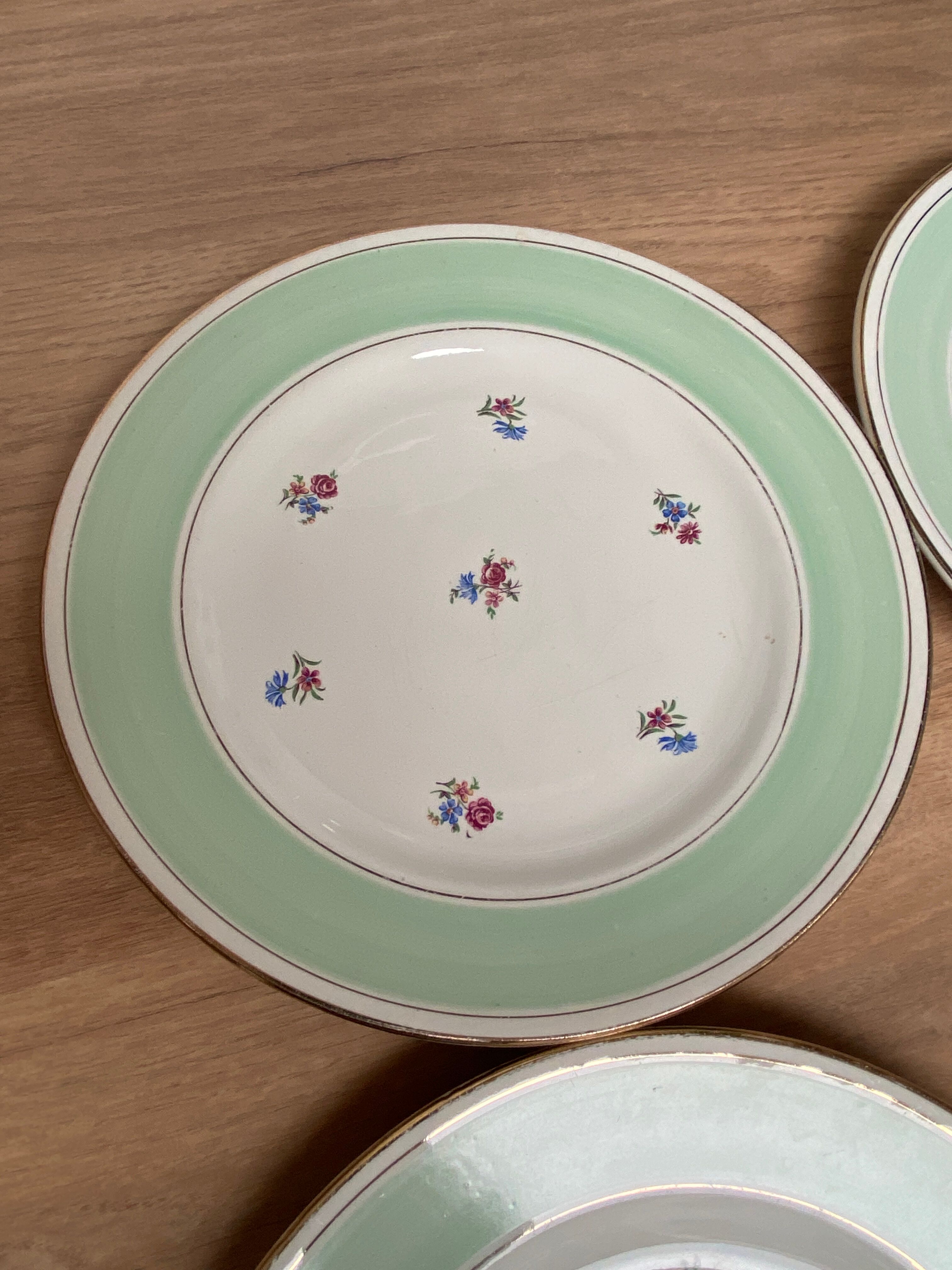 Set of 6 flat plates l'Amandinoise