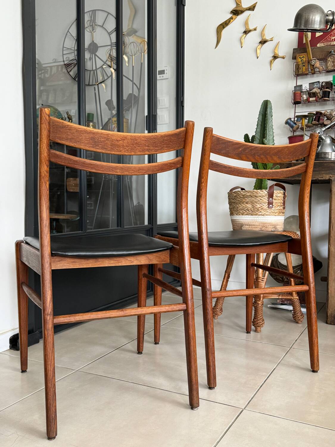 Chaises vintage style scandinave