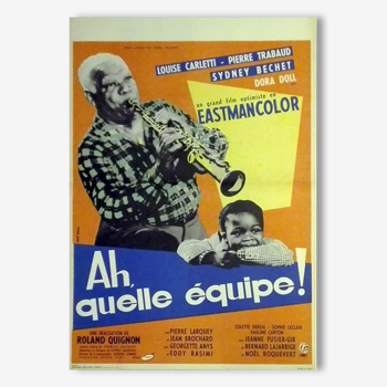 Poster movie original 1956 jazz music sidney bechet