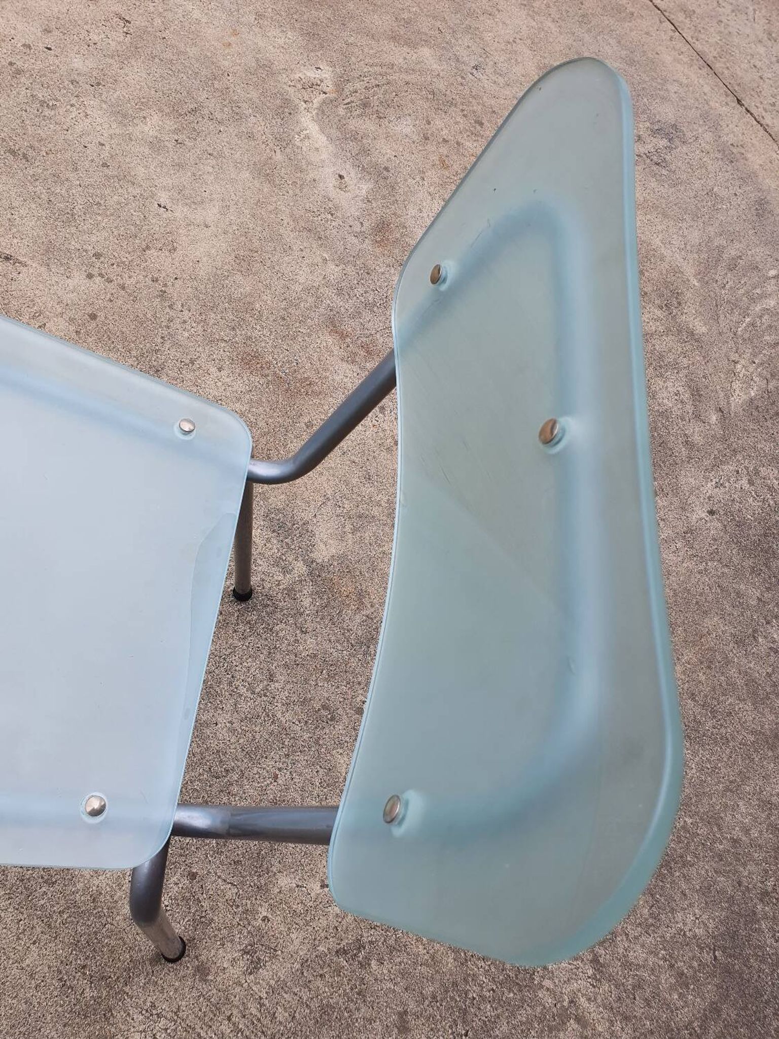 Set 3 Chip chair (GLAS) -Tim Power vintage design 1990s vintage